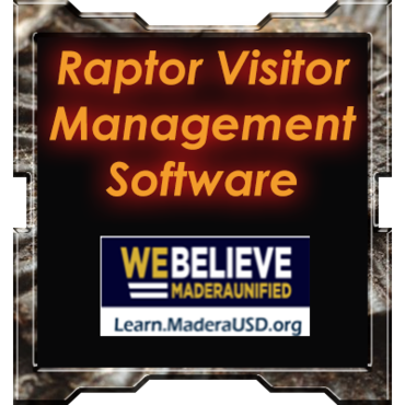 Raptor Visitor Management Software MUSD Badge